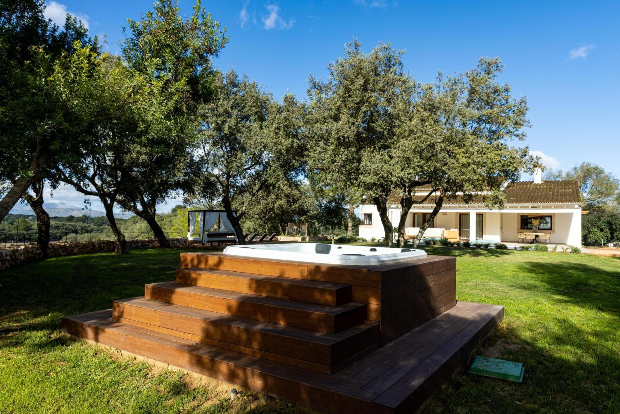 Es Mirador De Vernissa Jacuzzi Sauna Y Piscina 圣玛加利达 外观 照片